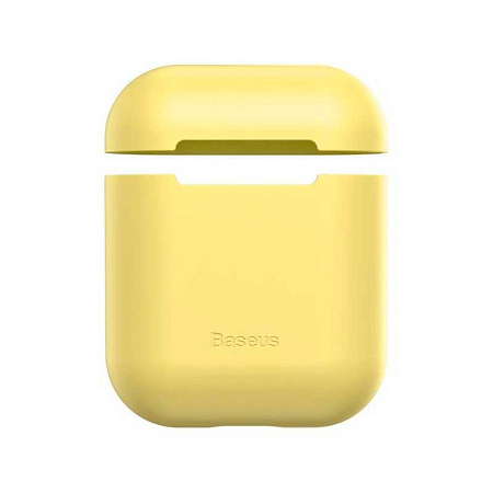 Чехол Baseus Ultrathin Series Silica Gel Protector для Apple AirPods 1 / 2 (WIAPPOD-BZ0Y), желтый